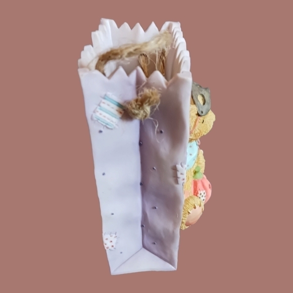 Enesco cherished teddies bear with pumpkin - Picture 3 of 8